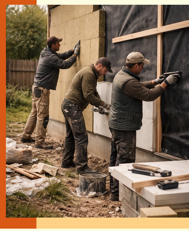 Утепление дачного дома под ключ в Аксае