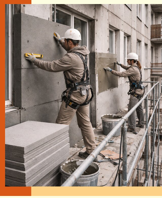 Утепление квартиры снаружи под ключ в Аксае