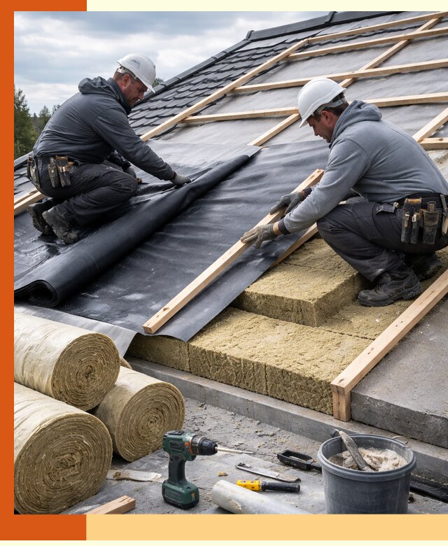 Утепление крыши снаружи в Аксае: профессиональная теплоизоляция
