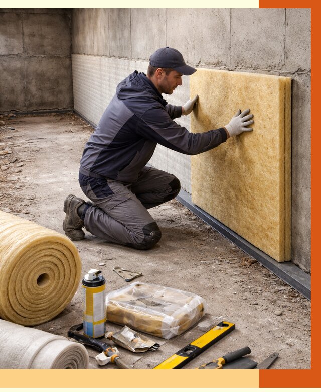 Утепление фундамента изнутри в Аксае от 4266 руб./м2 — работы под ключ | ТепломастерАкс