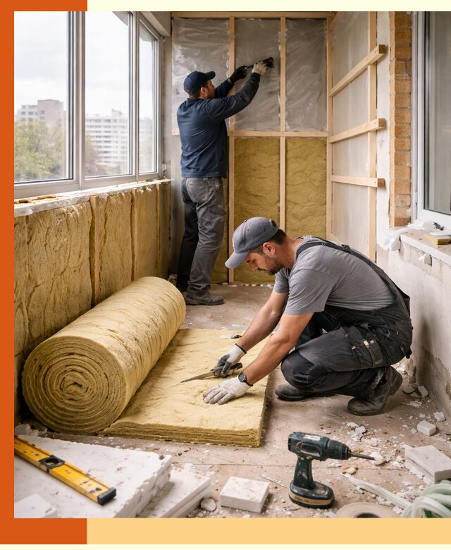 Утепление балкона под ключ в Аксае качественно и быстро