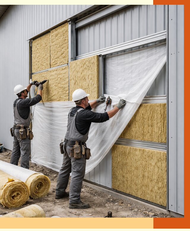 Утепление металлического склада в Аксае от 4571 руб/м2 — комплексное утепление под ключ | ТепломастерАкс