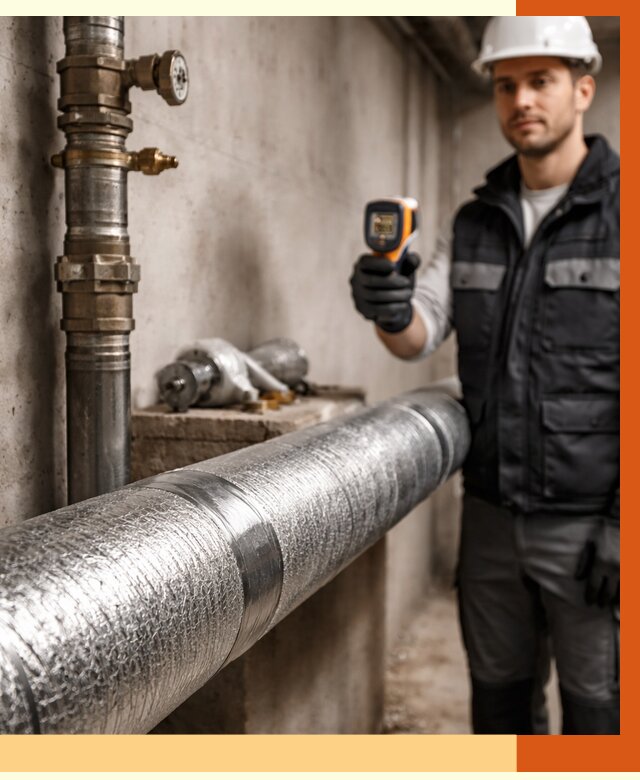 Утепление труб водоснабжения в Аксае от 8633 руб. за м² — услуги ТепломастерАкс