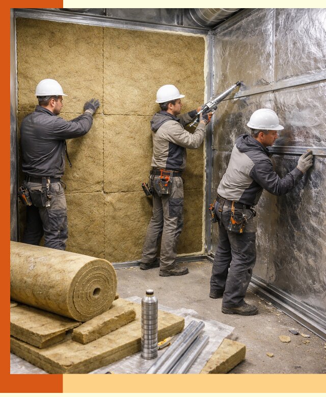 Утепление венткамеры в Аксае — качественная теплоизоляция и шумопоглощение