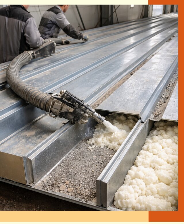 Заполнение пустот кровельных панелей в Аксае от 7313 руб. под ключ | ТепломастерАкс