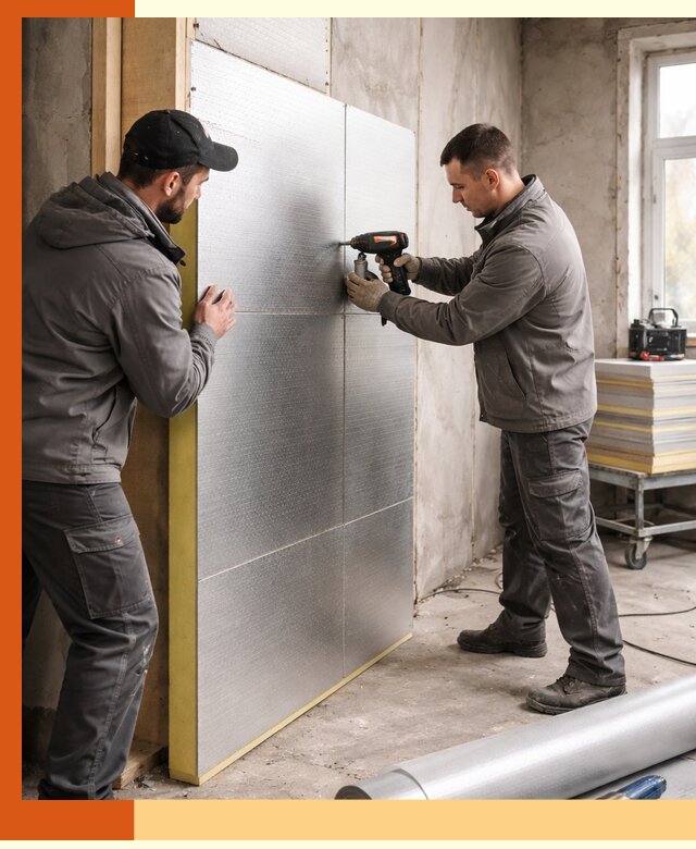 Утепление PIR панелями домов и зданий в Аксае