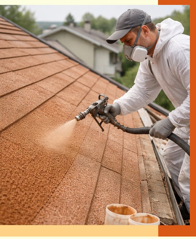 Утепление кровли жидкой пробкой в Аксае от 2742 руб./м² под ключ | ТепломастерАкс