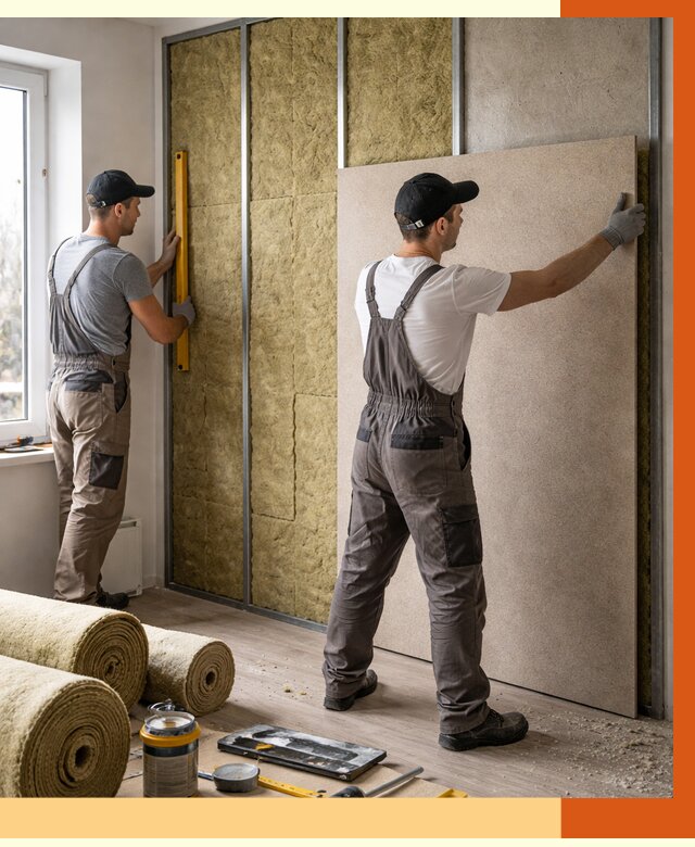 Шумоизоляция стен в Аксае от 4571 руб/м2 — звукоизоляция стен под ключ | ТепломастерАкс